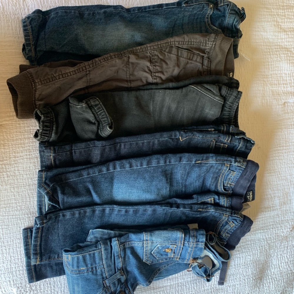 7 piece 18month bots Oshkosh jeans bundle